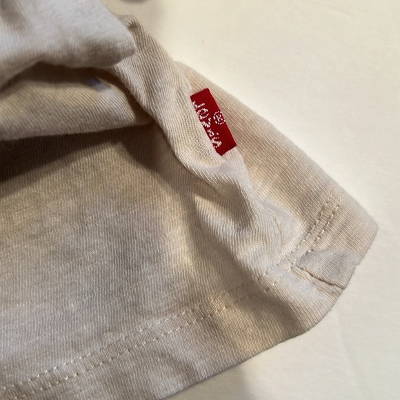 Levis Shirt Womens Medium Crop Top Boxy Short Sleeve Badlands Graphic Jordie - Picture 8 of 8